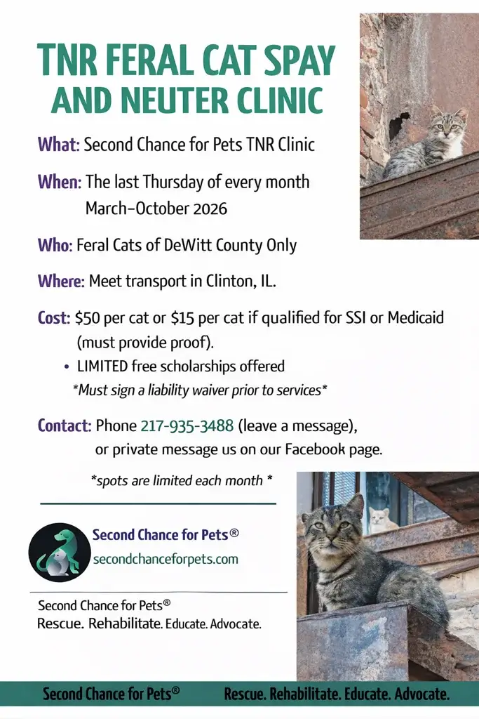 Secnd Chance for Pets TNR Feral Cat Spay and Neuter Clinic